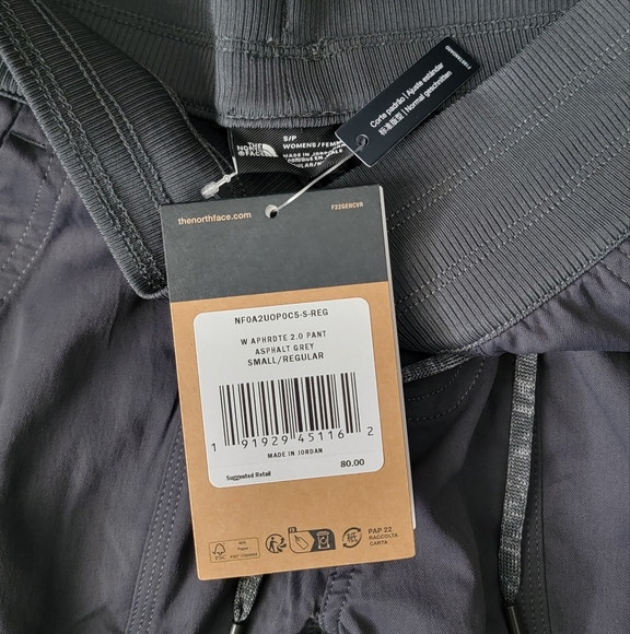 NWT! TNF Aphrodite 2.0 Asphalt Gray Pants - Picture 7 of 9
